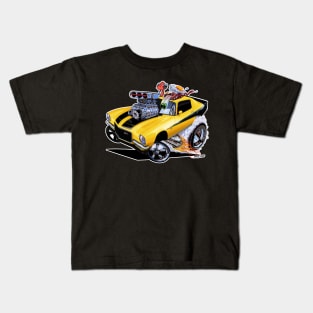 FULL BLOWN 1971 Camaro Z/28 yellow Kids T-Shirt